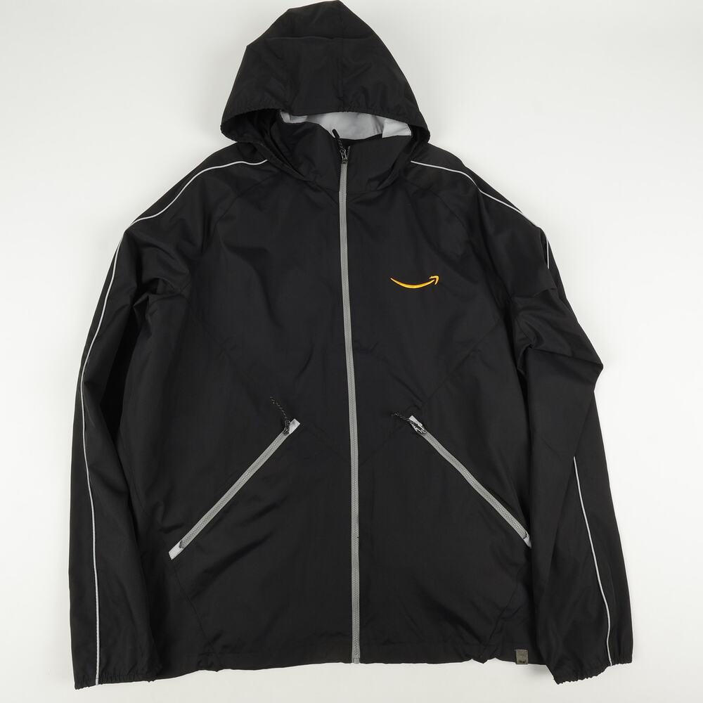 Trimark Men's 2XL Amazon Logo Full Zip Vented Jacket Packable Hood
